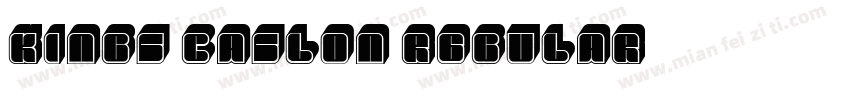 Kings Caslon Regular字体转换